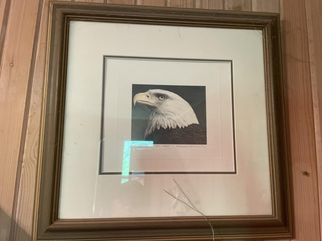 Eagle print, artist signed & numbered, 179/500