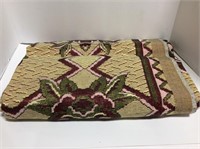 Jacquard Coverlet Made in Poland Approx. 76 x 70 "