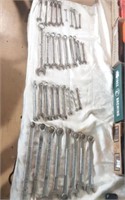 Box lot of 35 Craftsman wrenches