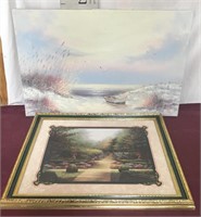 Artwork Oil On Canvas Signed, Print