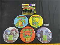 NOS TMNT Large Buttons & NIP Sunglasses