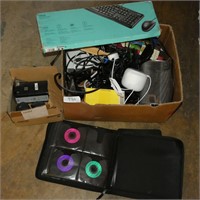 Box Lot of Computer Accessories, Etc