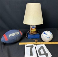 Pepsi lamp, Football & Soccer ball