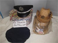 Toby Keith Straw Hats & US Air Force Hat / Hat Box