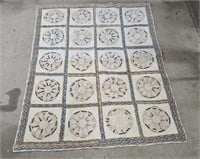 Antique Mariners Compass Style Quilt as is