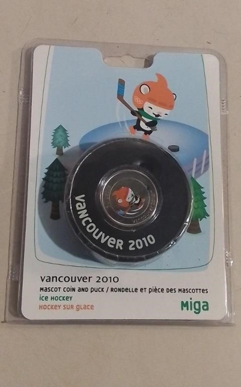 Vancouver Mascot Coin & Puck