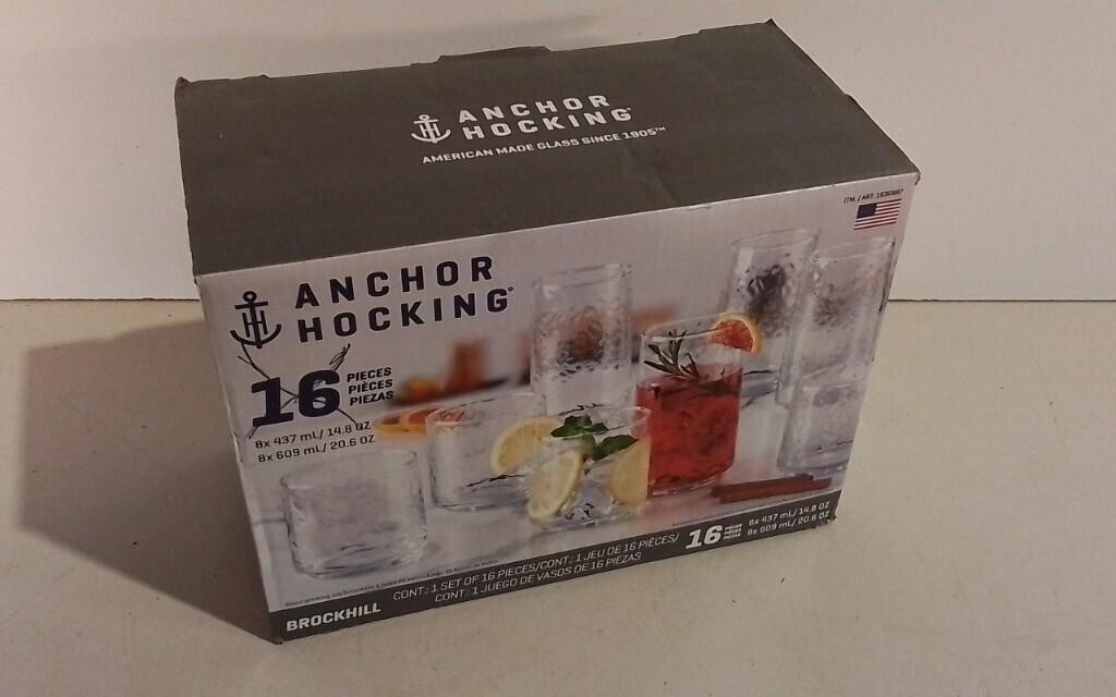 12pcs Drinking Glasses Anchor Hocking