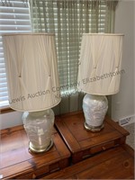2 large matching table lamps