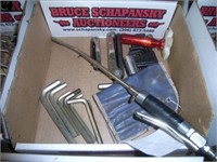 Box of allan wrenches & air blowing tool