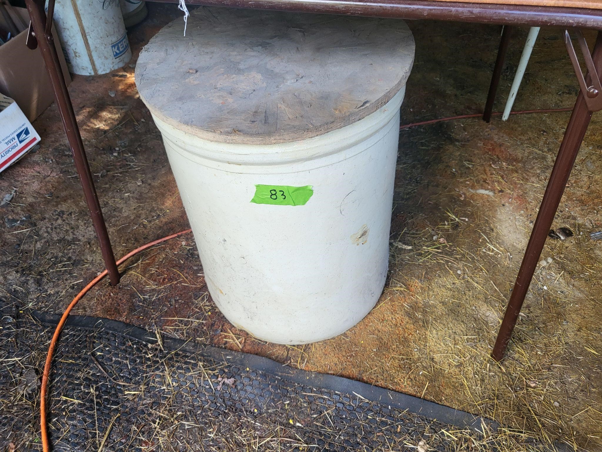 15 gallon crock & lid