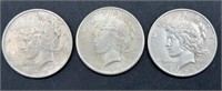 (3) Peace Dollars: 1932, 1925 & 1926-S