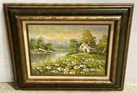 (JL) Henderson Barn Oil Painting on Canvas 24