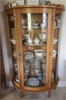 Beautiful wooden and glass display cabinet