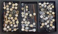 Wrist Watches Lot Collection 3 Trays