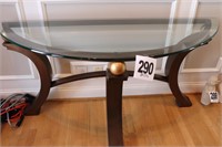 Metal & Glass Entry Table (57x22x29.5") Matches