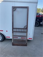 Vtg screen door, 32”w x 80”t