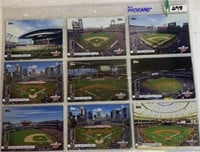 18-Opening day Parks baseball  cards