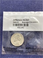 1956 d nickel coin