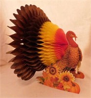 Thanksgiving: Honeycomb turkey centerpiece -