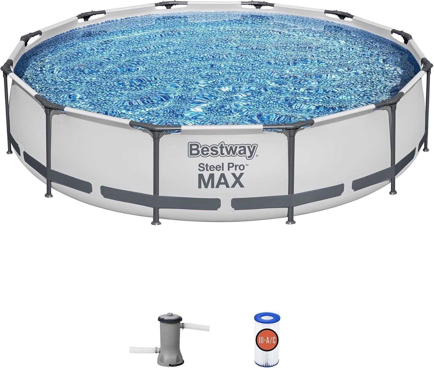 Bestway Steel Pro MAX Pool (12' x 30) + Pump