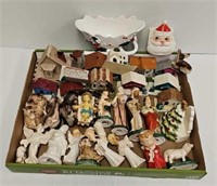 Lot Asst c1950's-60's Christmas Decorations