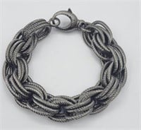 Bronze Milor Italy Triple Link Chain Bracelet 8in