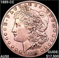 1889-CC Morgan Silver Dollar CLOSELY UNCIRCULATED