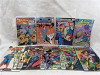Lot of 9 Vintage Superman Comic Books