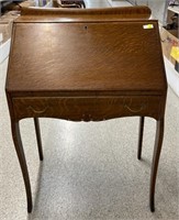 Small Oak secretary desk (27"W x 16"D x