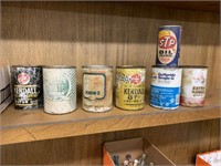 Metal oil cans (7)