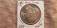 1881O Morgan Dollar Proof Like MS63