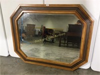 Large wall hanging octagon shaped mirror
