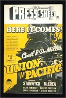 Original Paramount Press Sheet Union Pacific