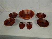 Lot of Beautiful Solid Wooden Bowl Set
