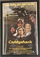 Caddyshack cast signed  poster. JSA authenticated
