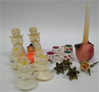 Lot of Miscellaneous Vintage Holiday Candles