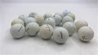 18 Golf Balls Assorted