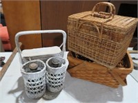 (3) PICNIC BASKETS