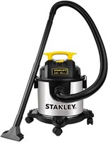Stanley 4 Gallon Wet Dry Vacuum, 4 Peak HP StainlB