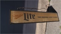 Miller Lite Pool Table Light 51x13x11