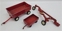Mix Scale International Wagons and Plow Die-Cast