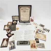 Tin Type, Remembrance Cards, Cabinet Cards