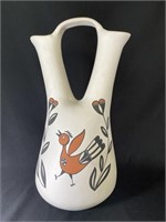 Handpainted Native American Wedding Vase