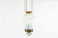 Victorian Opalescent Pull Down Lamp
