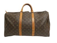 LOUIS VUITTON Monogram Keepall 50 Travel Bag