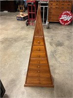 47” tall 9 drawer cabinet,7.25 deep