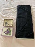Fabric, vintage cards