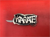 Karate belt buckle
