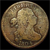 1804 Draped Bust Half Cent NICELY CIRCULATED