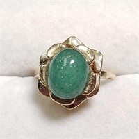 $1000 10K  Jade Ring